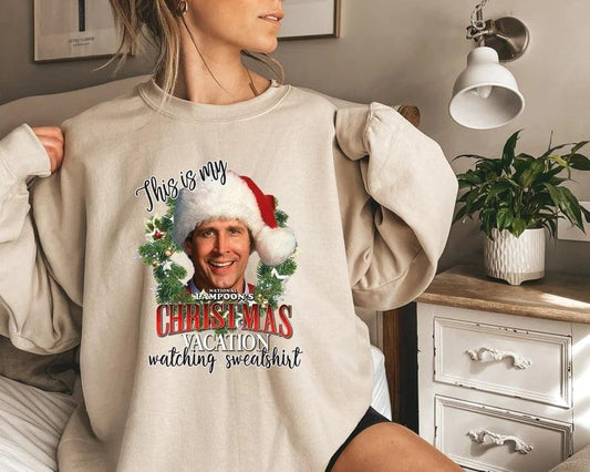 Christmas Retro Sweater National Lampoon's Christmas Vacation Sweatshirt Holiday Spirit Shirt Xmas Party Outfit Cute Christmas Tee