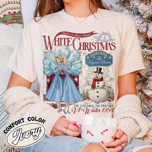 Christmas Sister Tshirt, Christmas Shirt, Christmas Movie Watching Shirt, Christmas Holiday Shirt, Wallace and Davis Shirt, Columbia Inn Shirt