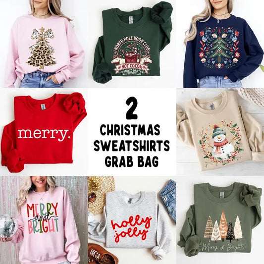 Christmas Sweatshirt Grab Bag, Santa, Adorable