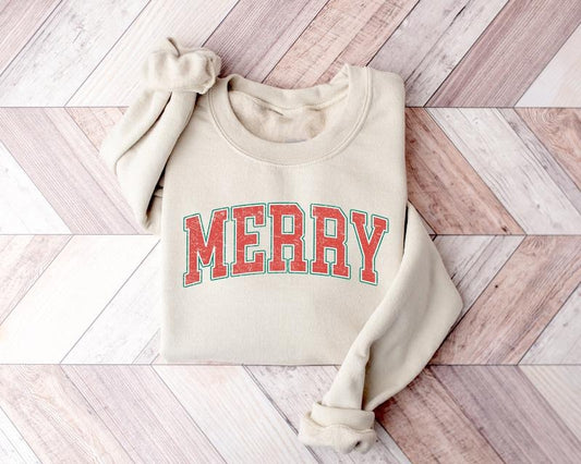 Christmas Sweatshirt, Retro Merry Christmas Sweatshirt, Vintage Christmas Shirt, Women Christmas Crewneck Sweatshirt, Winter Holiday Sweater, Christmas Gift Shirt