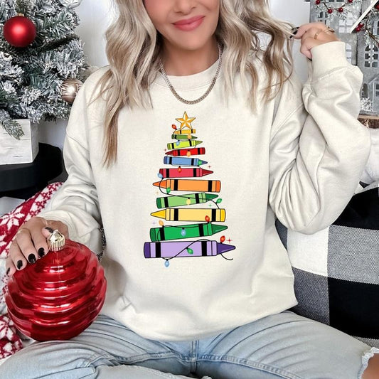 Christmas Teacher Sweatshirt, Christmas Gift For Teacher, Teaching Tee, Teachers Day, Teachers Life Shirt, Teacher Life,Christmas Sweatshirt
