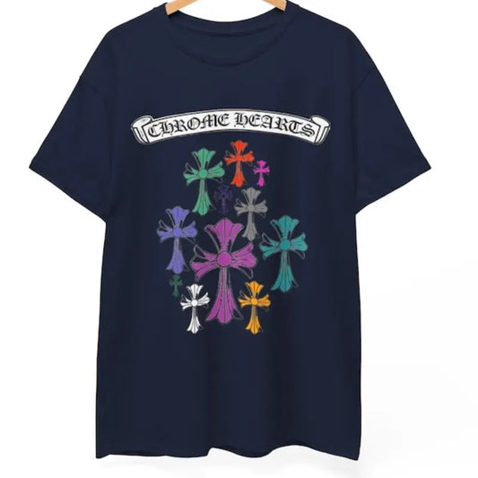 Chrome heart unisex T Shirt, CH Horseshoe Logo Pocket Tee, Gildan tshirt tee, trendy shirt 2024