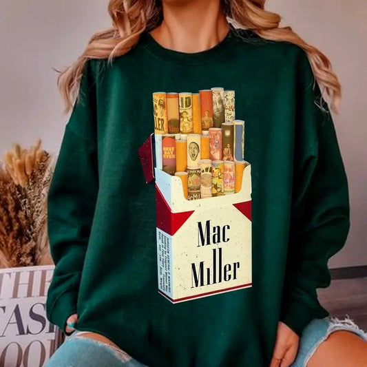 Cigarette Box Vintage Sweatshirt 90s Merch, Trendy Sweatshirt, Graphic Tees, Handmade Clothing, Vintage Sweatshirt, Hip Hop Sweatshirt, Unisex Sweatshirt, Gifts For Fan, Long Sleeve Crewneck Shirt, Gifts For Birthday Mothers Day Christmas Anniversary