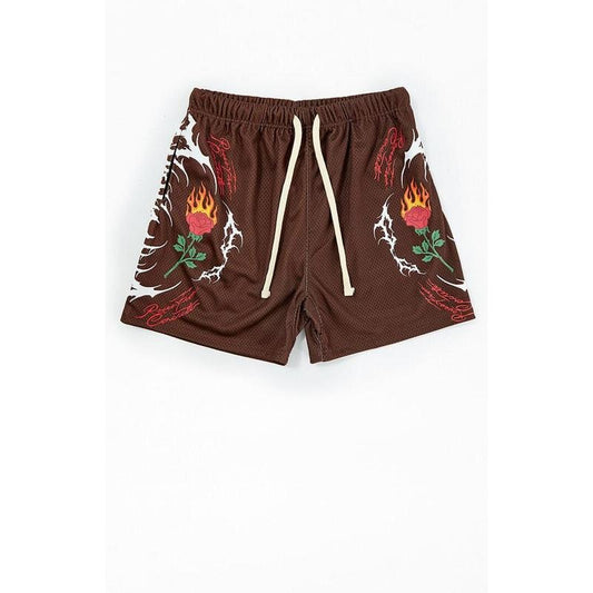 Civil Men's Cyber Roses Mesh Basketball Shorts