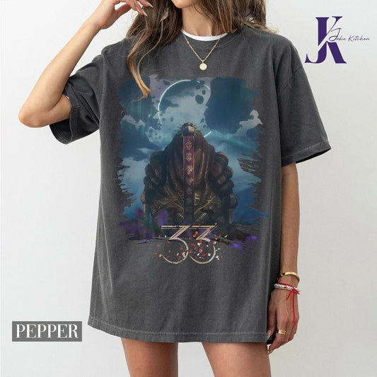 Clair Obscur Expedition 33 Comfort Color Shirt, Esquie Graphic Tee, Space Adventure POD Shirt