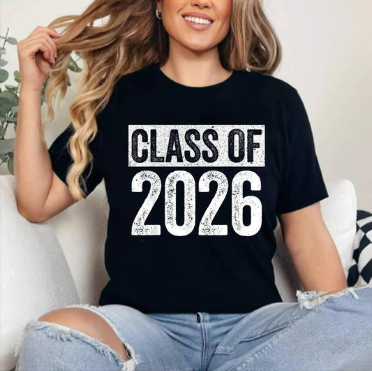 Class Of 2026 Shirt Senior 2026 Graduation T-Shirt | Unisex Cotton Tee, Short Sleeve, Size S-3XL