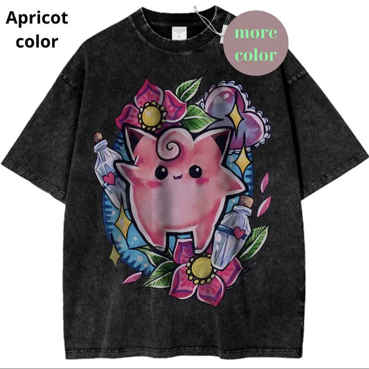 Clefairy Graphic T-Shirt, Pokemon Shirt, PKM Shirt, Anime Shirt, Vintage T-Shirt