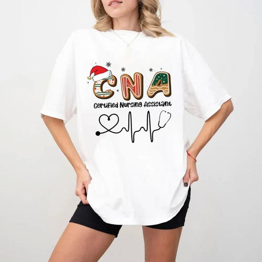 Cna Certified Nursing Assistant T Shirt, Xmas Gift For Nurse, Gift For Cna, Nurse Practitioner Tshirt, Unisex Short Sleeve Tee, Casual Clothing