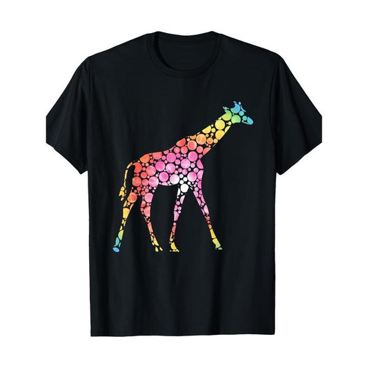 Colored Polka Dot Longneck Deer International Dot Day T-shirt Made in USA