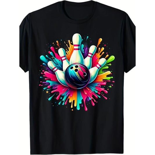 Colorful Bowling Game Day Bowling Cute Colorful Ball T-Shirt made in usa
