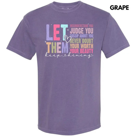 Colorful Let Them Comfort Colors T-Shirt 'NLB'