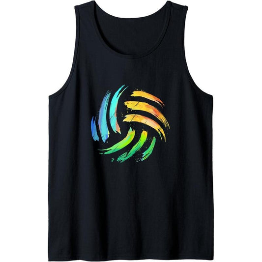 Colorsplash Painted Beach Volleyball Tank Top MADE IN USA