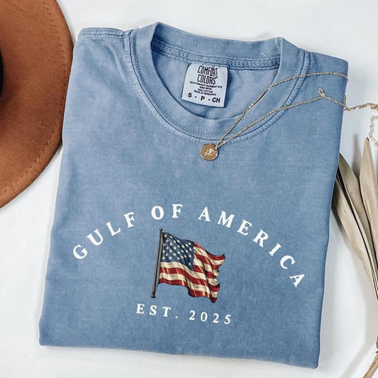 Comfort Colors 4th of July Tee, Coquette American Flag Shirt, USA Bow Apparel, Women's Patriotic Top, Red White Blue