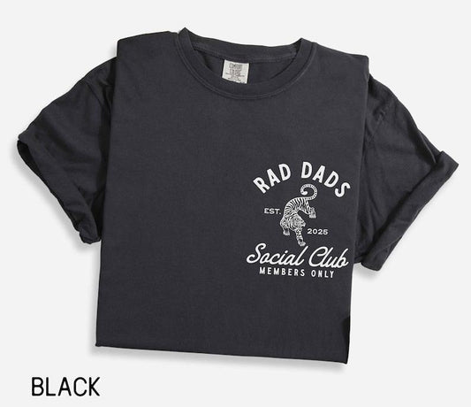 Comfort Colors Dad Shirt Rad Dad Social Club Shirt First Father's Day Gift Vintage Inspired Dad Shirt New Dad Gift Father's Day Shirt Tiger