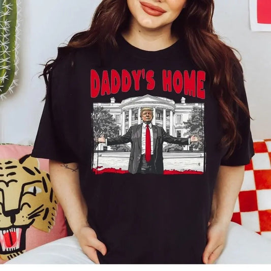 Comfort Colors Daddy's Home President Trump 2024 Shirt