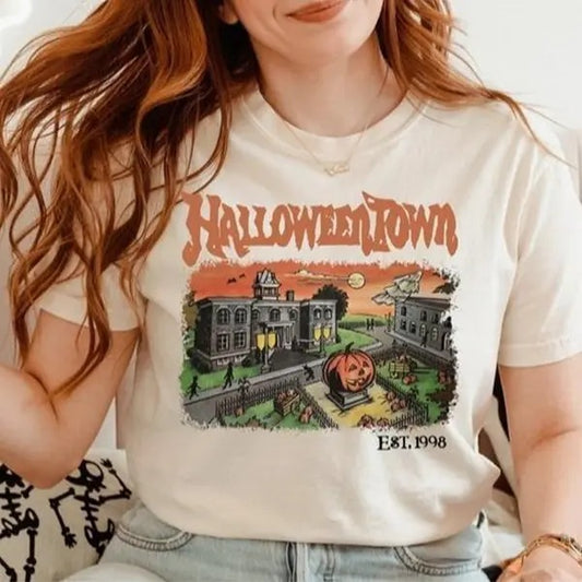 Comfort Colors Halloweentown Est 1998 Shirt, Halloweentown University, Retro Halloweentown Shirt Comfortable Cotton