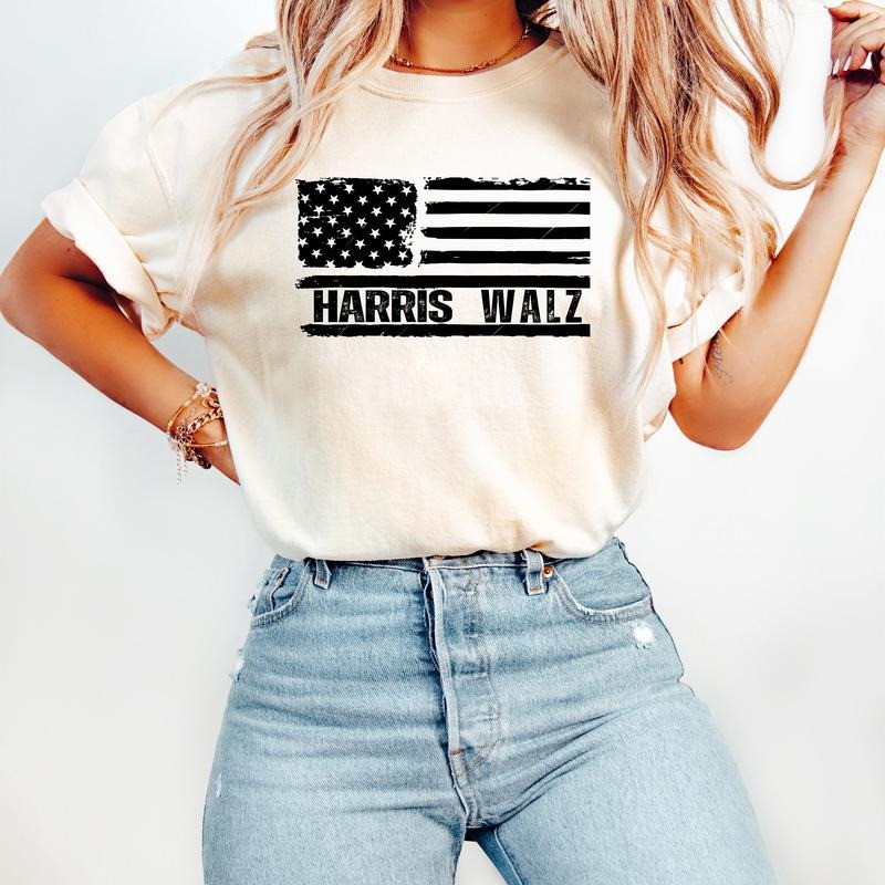 Comfort Colors Harris Walz Shirt, President Kamala Harris 2024, Tim Walz Shirt, Democrat Gift, Kamala Rally Shirt, Election Shirt,Vote Blue