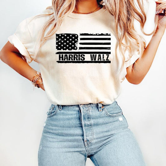 Comfort Colors Harris Walz Shirt, President Kamala Harris 2024, Tim Walz Shirt, Democrat Gift, Kamala Rally Shirt, Election Shirt,Vote Blue