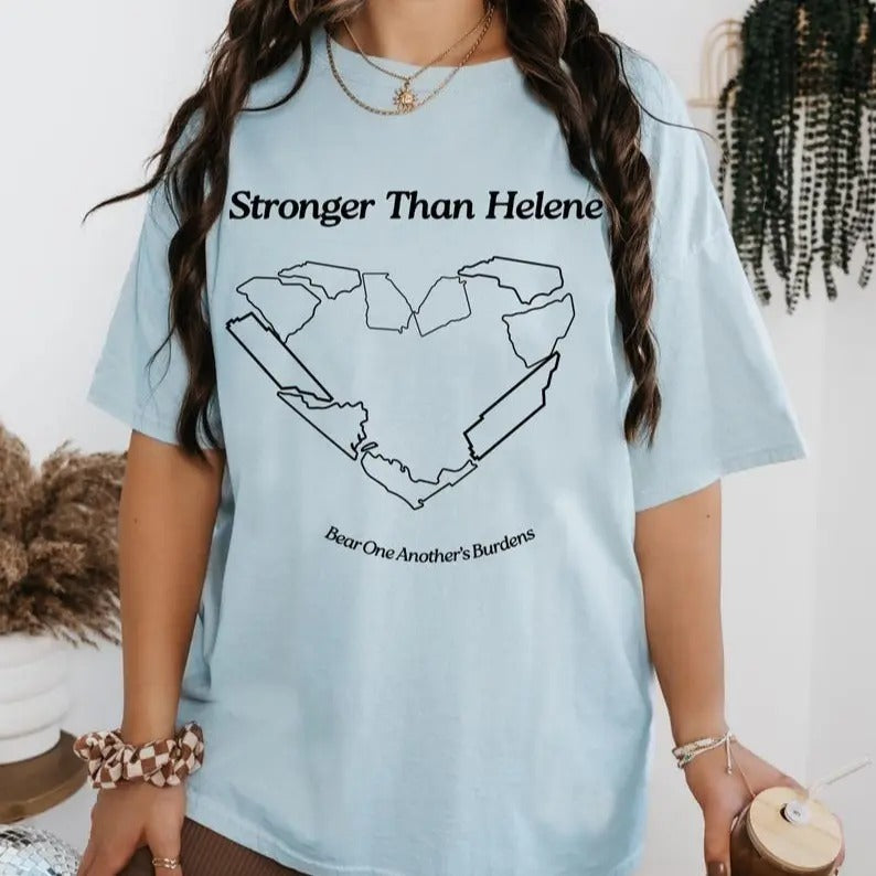 Comfort Colors Hurricane Helene Shirt, Disaster Relief Shirt, Hurricane Relief Western NC Florida Strong Helene 2024 Tee