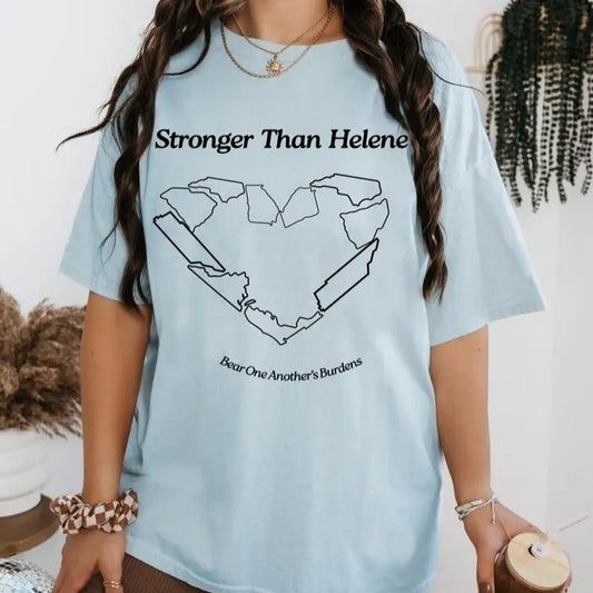Comfort Colors Hurricane Helene Shirt, Disaster Relief Shirt, Hurricane Relief Western NC Florida Strong Helene 2024 Tee