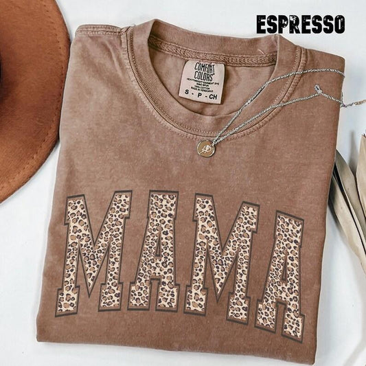 Comfort Colors Leopard Mama Shirt, Mothers Day Gift, Mom Shirt, Retro Mama Shirt, Gift For Mom, Mama Shirt, Leopard Mama T-Shirtstyle{n002}3