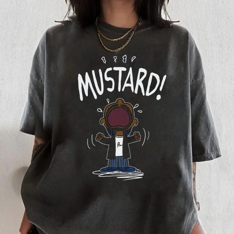 Comfort Colors MEME Kendrick Lamar MUSTARD T-Shirt, New Viral GNX Album Reference Shirt, Gifts For Fans