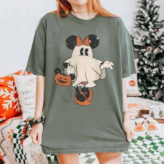 Comfort Colors Min.nie Halloween Shirt, Ghost Shirt, Halloween Shirt, Spooky Season Shirt