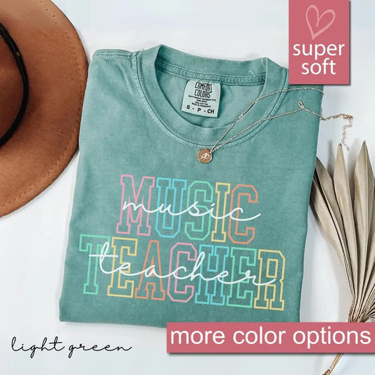 Comfort Colors Music Teacher Shirt, Music Teacher Gift, Music Lover Gift, Chorus Teacher T-Shirt