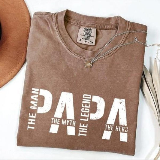 Comfort Colors Papa Birthday Shirt,Papa The Man The Myth The Legend Shirt,Papa Shirt,Papa can fix it tool box Shirt,Father's Day Shirt,Gift for Papa