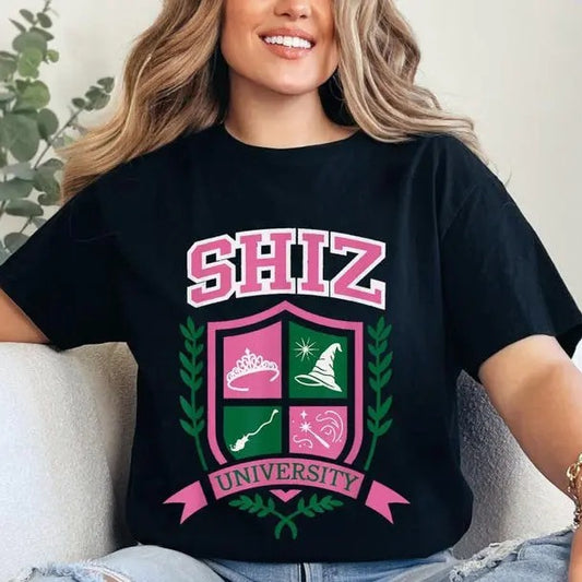 Comfort Colors Shiz University Shirt, Wicked Shirt, Wizard Shiz Uni Shirt, Musical Movie Sweatshirt, Defy Gravity Broomstick Magic Wand Tee