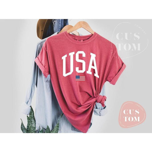 Comfort Colors USA Flag Shirt, 4th of July Shirt, Big USA Tshirt, USA Comfort Colors Shirt,  Usa Flag Tee, Usa Comfort Colors Tee, Usa Shirt