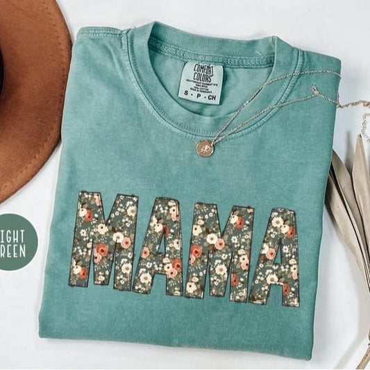 Comfort Colors Vintage Floral Mama Shirt, Mom Shirt, Gift for Mom, Mother's Day Gift, Shirt for mom, Trendy Mother Gift, New Mom Gift