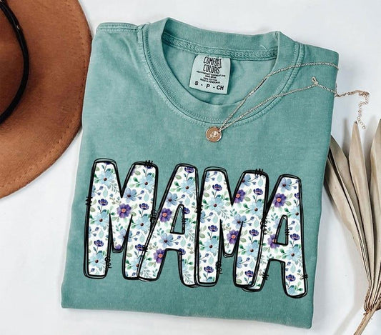 Comfort Colors Vintage floral Mama t-shirt, Mama T-Shirt, Strong Woman Shirt, gift for mothers day, Mama tee, Graphic Tee, Women's T-Shirtstyle{n002}3
