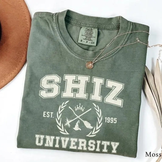 Comfort Colors Wicked Shiz University Shirt, Defy Gravity Broomstick Magic Wand Shirt, Elphaba Glinda Shirt, Changed For Good Sweatshirt