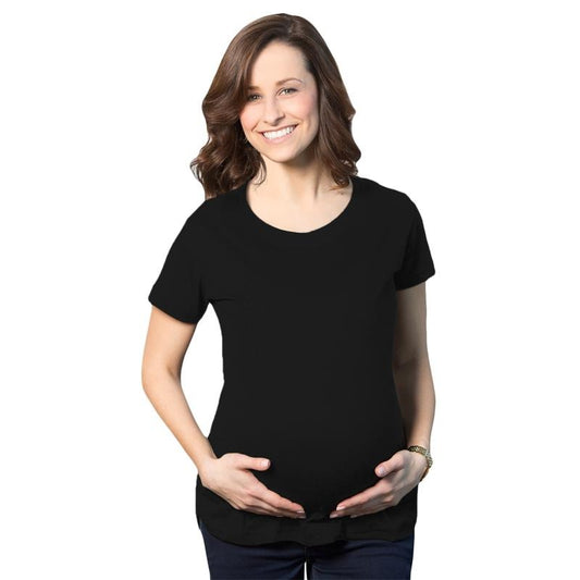 Comfortable 3 Pack Maternity Shirts Blank Pregnancy Shirts Plain Fitted Tees Funny Graphic Maternity Tee Cute Pregnancy Tees With Plus