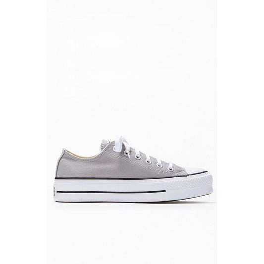 Converse Women's Gray Chuck Taylor Platform Lift Low Top Sneakers - Multicolor