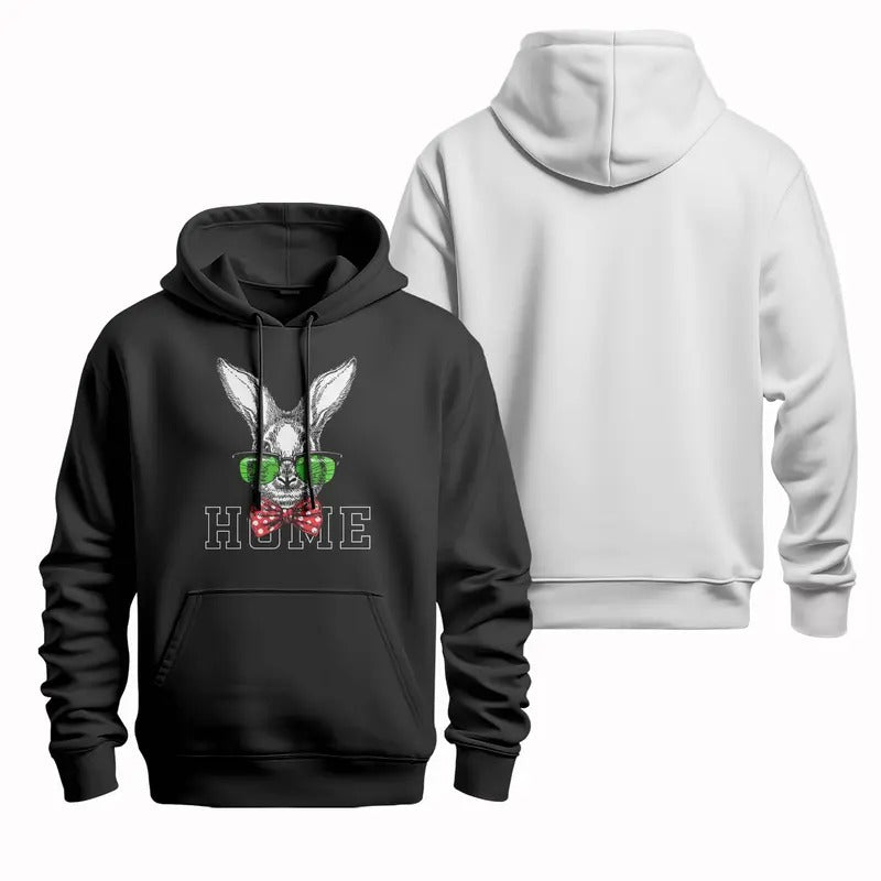 Cool Bunny - themed Apparel Set: T - shirt, Hoodie & Sweatshirt for American Homebodies
