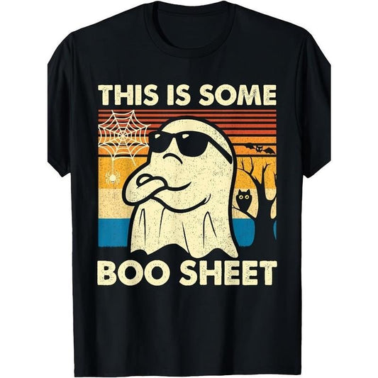 Cool Cute Ghost Retro Funny Halloween Boo Sheet This Is Some Payeah T-Shirt for Men Women Made in USAstyle{n002}2