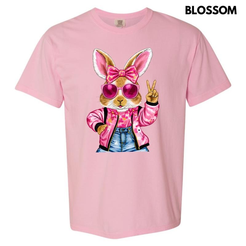 Cool Girl Bunny Comfort Colors T-Shirt 'NLB'