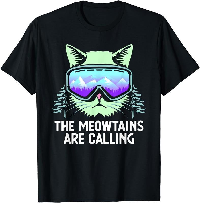 Cool Snowboard For Men Women Lover Mountain Skier T-Shirt | Unisex cotton tee Gifts, Crewneck