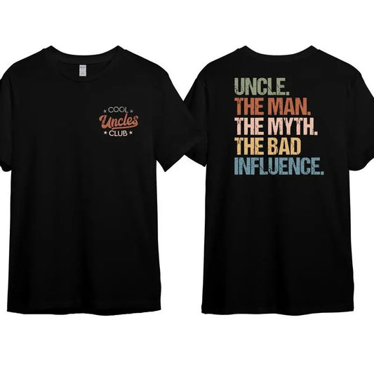 Cool Uncles Club Funny  2 Sides T-Shirt, Cotton Crewneck Unisex T-Shirt for Men and Women, Ideal Gift, Top Menswear