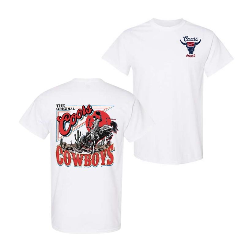 Coors Rodeo Vintage Graphic Shirt, Retro Cowboy Shirt, Vintage Washed Shirt