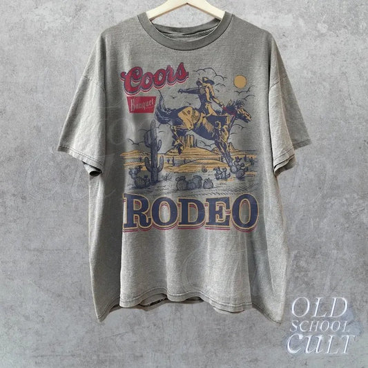 Coors Western Cowboy T-Shirt, Vintage 90s Graphic Western Shirt, Retro Coors Tee, Rodeo Oversize Cowboy Shirt, Wild West Gift, Cool Gift