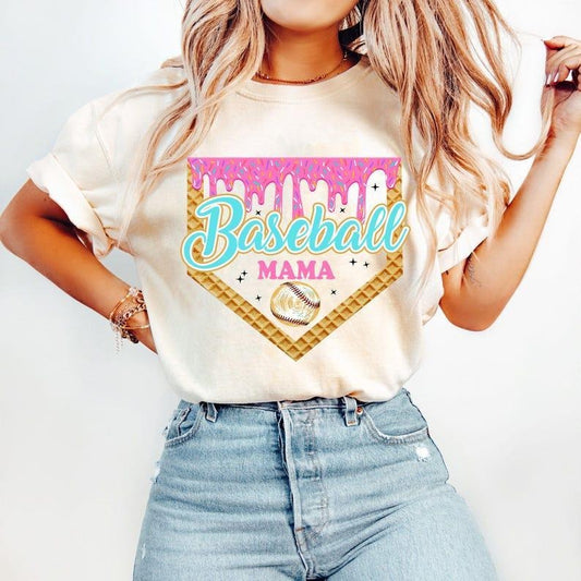 Coquette Baseball Mama Tee tshirt, Preppy Sporty Look tshirt, Game Day Essential, women tops