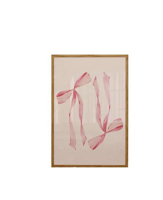Coquette Pink Bows Wall Art, Vintage Room Decor, Pink Y2k Dorm Decor, Coastal Wall Art, Poster Prints No Frame, Gifts For Women Bedroom Wall Decor, Wall Hanging Decor, Poster For Room, Gifts For Birthday Christmas Xmas Landscape Ornaments