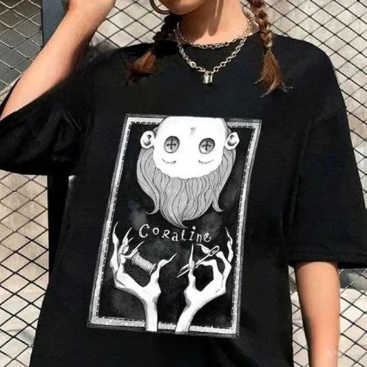 Coraline Doll Tee, other mother Coraline T-Shirt, wybie, other world sweatshirt, Best For Coraline Movie, Coraline Doll Hoodie, Halloween Cartoon sweatshirt, Movie Vintage Retro Horror, Halloween Gift, Unisex t-shirt