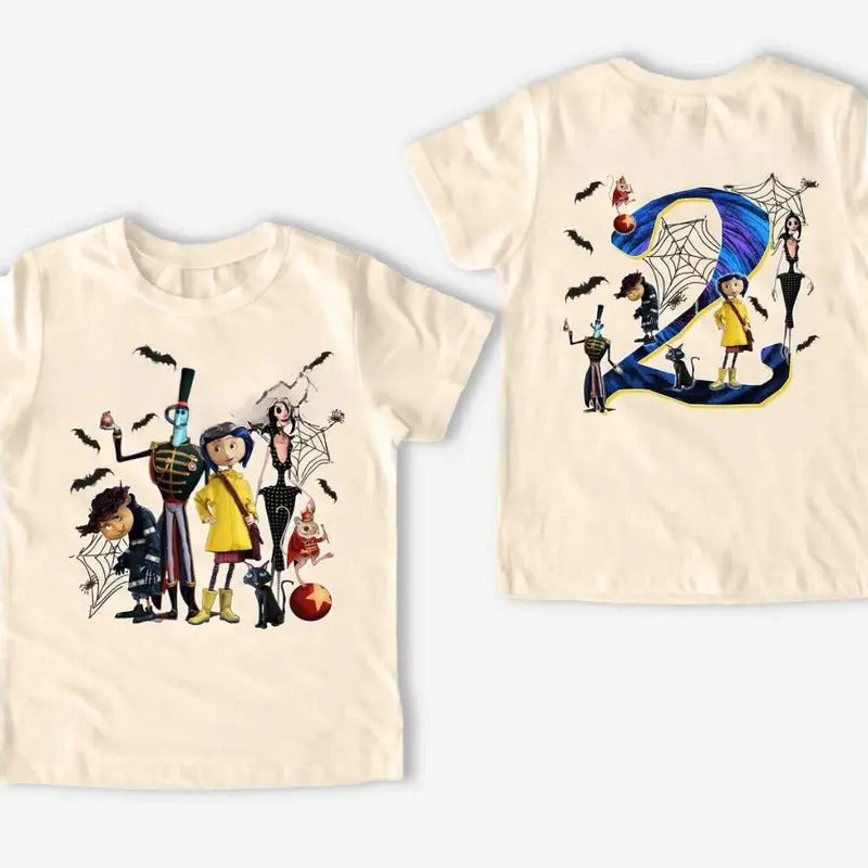 Coraline Inspired Match Tshirt, Funny circus Corr.aa.lineee sweatshirt,  Spooky movie Hoodie, Doll TShirt, Movie Retro Horror Sweatshirt, Halloween Gift Tshirt, Graphic Hoodie
