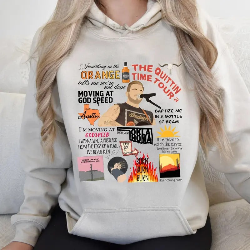 Country Music Tour, Fans Merch ,Vintage Bryann Tour 2024 Hoodie, Country Boy, Unisex Sweater Pullover Tee