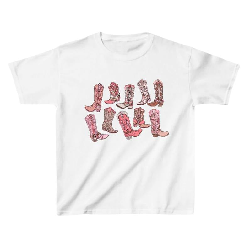 Cowgirl Pink Boots Shirt, Country Concert Tee, Western Graphic Tee for Women,  Graphic Tee, Cute Country Shirts