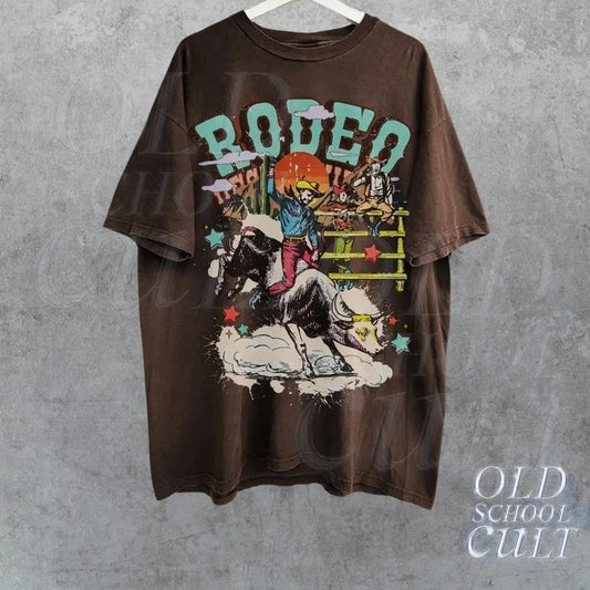 Cowgirl Western T-Shirt, Vintage 90s Graphic Western Shirt, Retro Cowgirl Tee, Rodeo Oversize Cowboy Shirt, Wild West Gift,Cool Gift For Her
